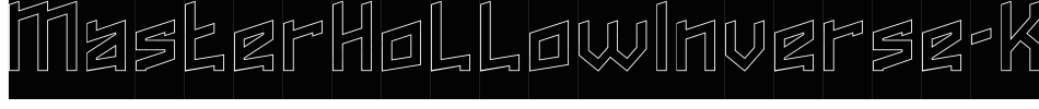 MasterHollowInverse-Kjdl字体转换