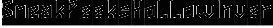SneakPeeksHollowInverse-Yzq34字体转换 SneakPeeksHollowInverse-Yzq34字体转换