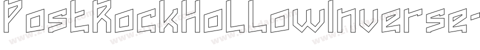 PostRockHollowInverse-9YEK2字体转换