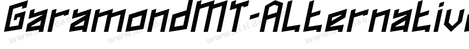 GaramondMT-AlternativeItalic字体转换