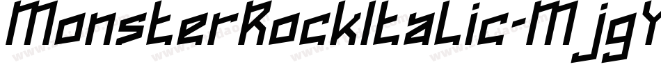 MonsterRockItalic-MjgY字体转换