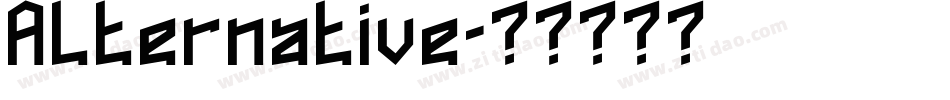 Alternative字体转换