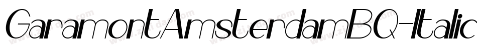 GaramontAmsterdamBQ-Italic字体转换