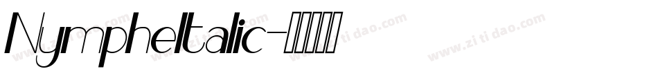 NympheItalic字体转换