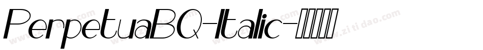 PerpetuaBQ-Italic字体转换