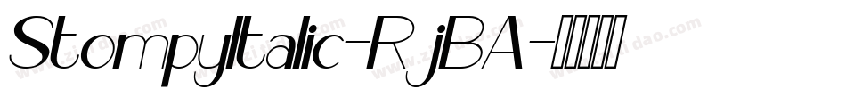 StompyItalic-RjBA字体转换