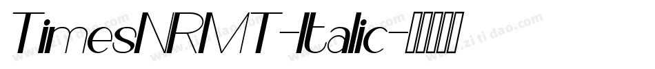 TimesNRMT-Italic字体转换