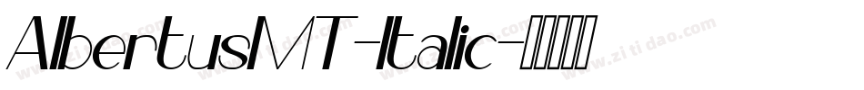 AlbertusMT-Italic字体转换