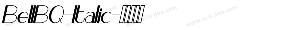 BellBQ-Italic字体转换