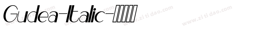 Gudea-Italic字体转换