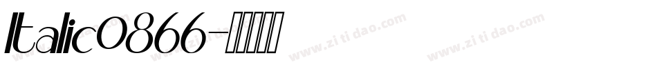 Italic0866字体转换