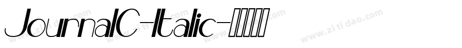 JournalC-Italic字体转换