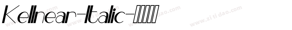Kellnear-Italic字体转换