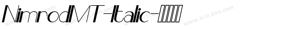 NimrodMT-Italic字体转换
