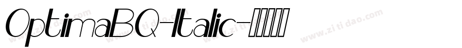OptimaBQ-Italic字体转换