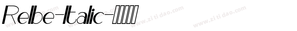 Relbe-Italic字体转换