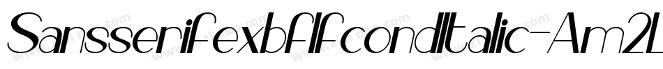SansserifexbflfcondItalic-Am2L字体转换