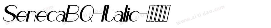 SenecaBQ-Italic字体转换