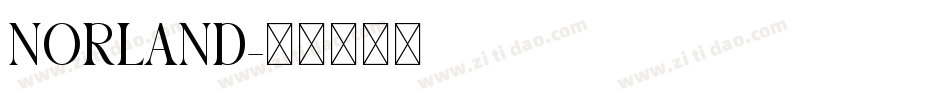 NORLAND字体转换