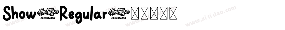 Show-Regular字体转换
