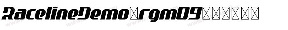 RacelineDemo-rgmO9字体转换