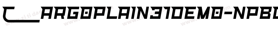 CarGoPlain31Demo-npBg字体转换
