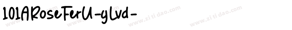 101ARoseFerU-yLvd字体转换