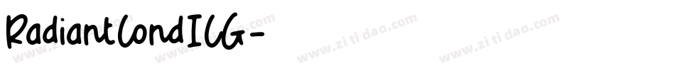 RadiantCondICG字体转换
