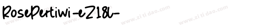 RosePertiwi-eZ18l字体转换