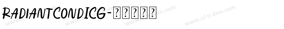 RadiantCondICG字体转换
