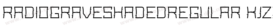 RadioGraveShadedRegular-KjZA字体转换