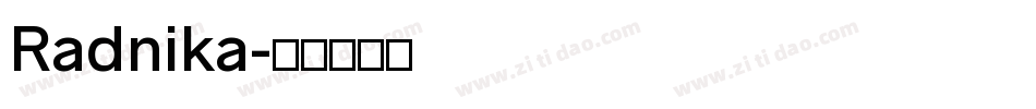 Radnika字体转换
