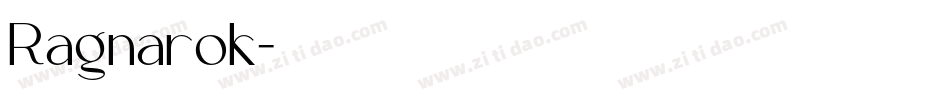 Ragnarok字体转换