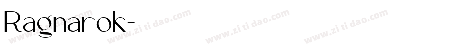 Ragnarok字体转换