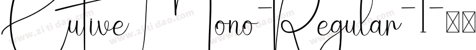 CutiveMono-Regular-1字体转换