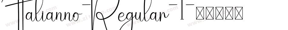 Italianno-Regular-1字体转换