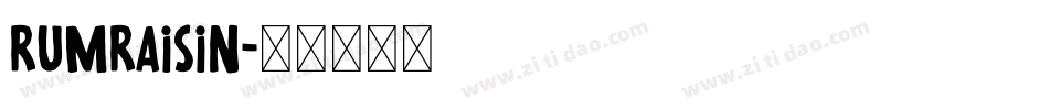 RumRaisin字体转换