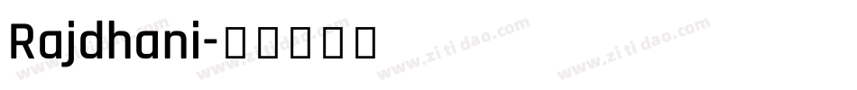 Rajdhani字体转换