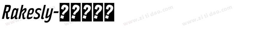 Rakesly字体转换