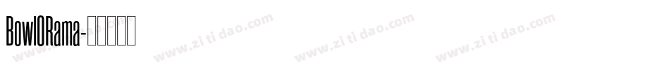 BowlORama字体转换