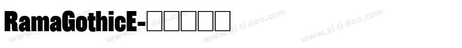 RamaGothicE字体转换