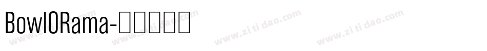 BowlORama字体转换