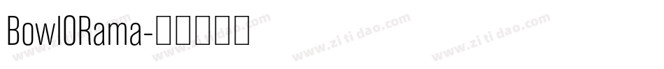 BowlORama字体转换