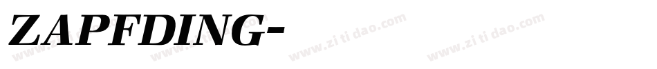 ZAPFDING字体转换