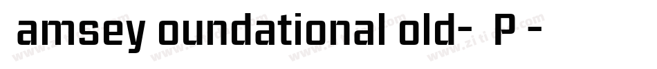 RamseyFoundationalBold-JJPE字体转换