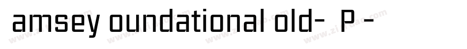 RamseyFoundationalBold-JJPE字体转换