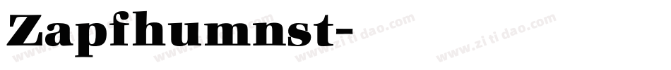 Zapfhumnst字体转换