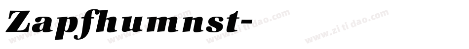 Zapfhumnst字体转换