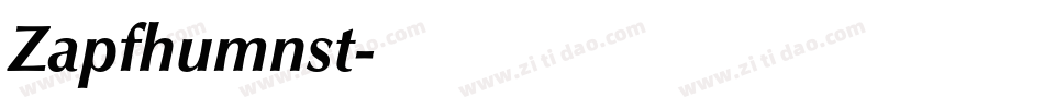 Zapfhumnst字体转换
