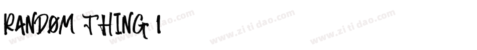 Random-Thing-1字体转换
